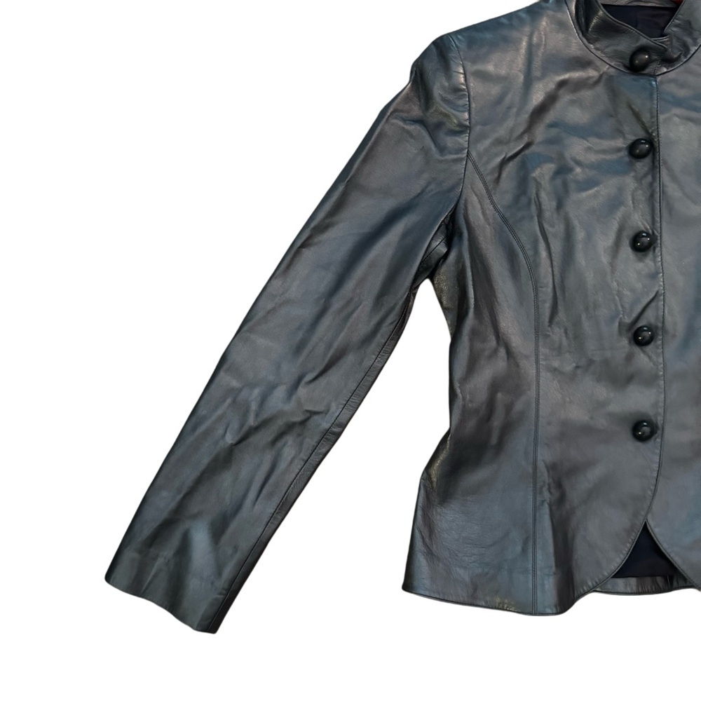 Giorgio Armani 100% Lamb Leather Women's Jacket - Picture 7 of 16